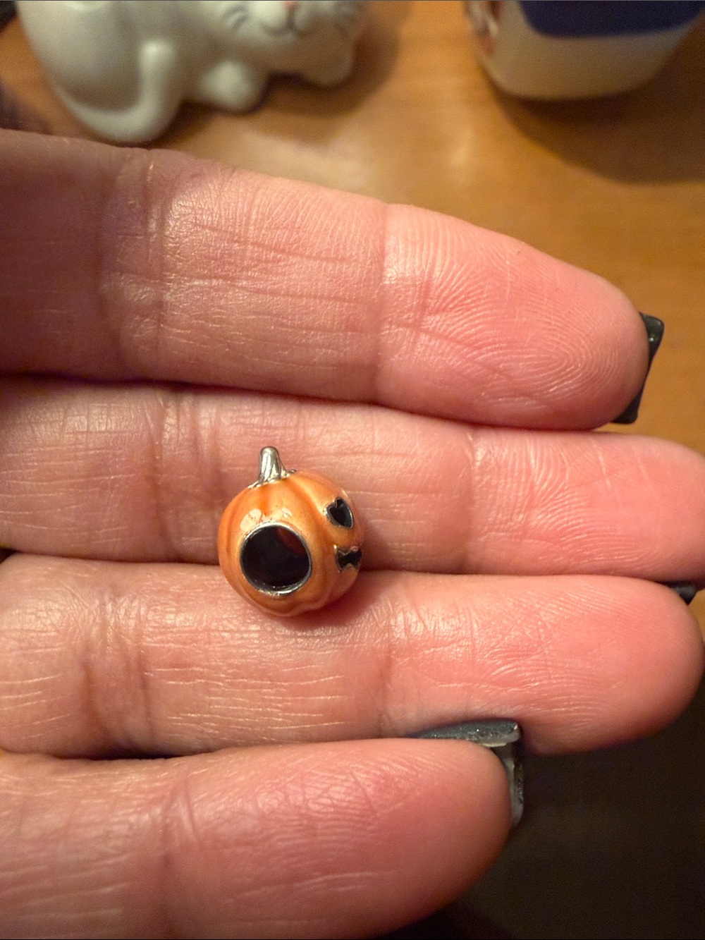 Pandora Orange Jack-O'-Lantern Enamel Charm - Picture 6 of 7